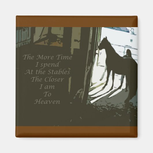 Himmel im Stall Magnet (Vorne)