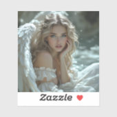 Himmel in den Augen: Engel des ruhigen Wunders Aufkleber (Blatt)