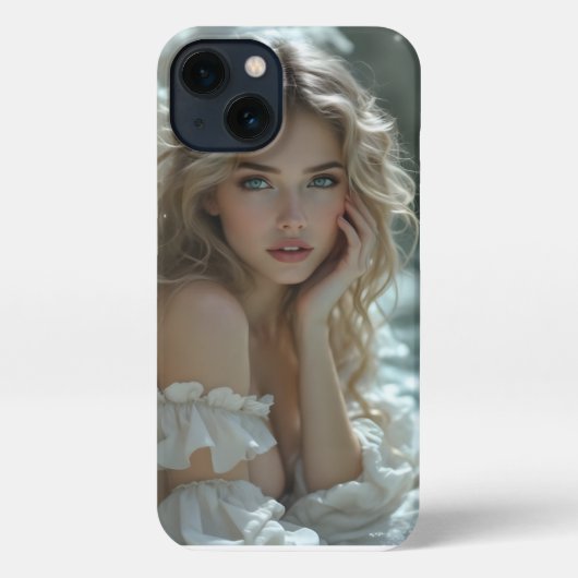 Himmel in den Augen: Engel des ruhigen Wunders iPhone Hülle (Rückseite)