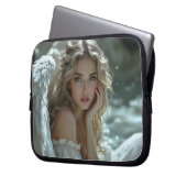 Himmel in den Augen: Engel des ruhigen Wunders Laptopschutzhülle (Vorderseite Links)