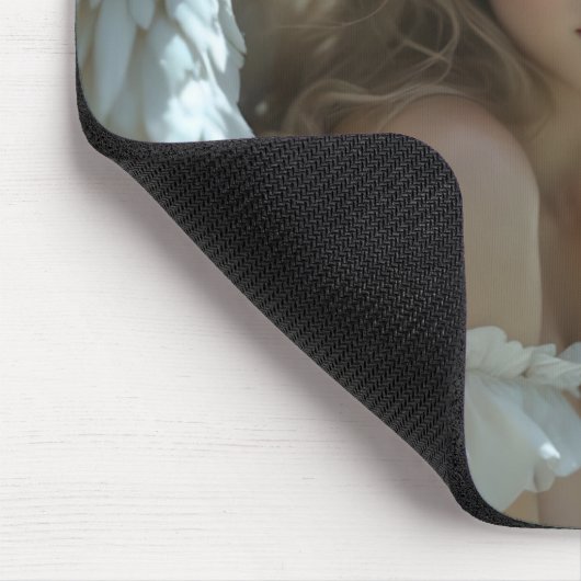 Himmel in den Augen: Engel des ruhigen Wunders Mousepad (Ecke)