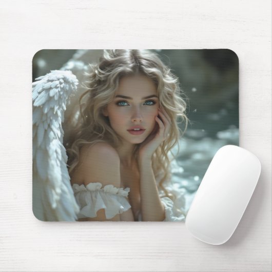 Himmel in den Augen: Engel des ruhigen Wunders Mousepad (Mit Mouse)