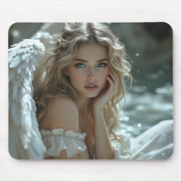 Himmel in den Augen: Engel des ruhigen Wunders Mousepad