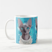 Himmel in den Augen (Sphynx Katze) Kaffeetasse (Links)