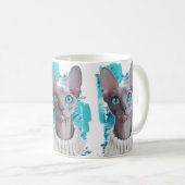 Himmel in den Augen (Sphynx Katze) Kaffeetasse (VorderseiteRechts)