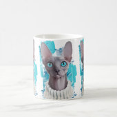 Himmel in den Augen (Sphynx Katze) Kaffeetasse (Mittel)