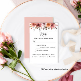 Himmel in der Rose Floral mit/ohne Mahlzeit UAWG RSVP Karte