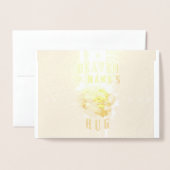 Himmel in Mamas umarmen Orang-Utans Frohe Mutterta Folienkarte (Vorderseite mit Umschlag)