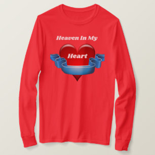 Himmel in meinem herzhaften langen Schläfchen-T-Sh T-Shirt
