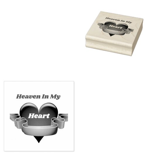 Himmel in meiner Briefmarke aus hellem Holz Gummistempel (Stempel)