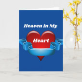 Himmel in meiner Herzgrußkarte Karte (Gelbe Blume)