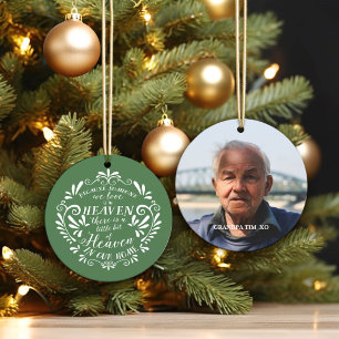 Himmel in unserer Zuhause...Green Memorial Foto Keramik Ornament