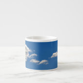 Himmel ist blau und weiße Wolken kommen vorbei Espressotasse (Vorderseite)