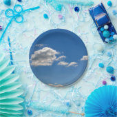 Himmel ist blau und weiße Wolken kommen vorbei Pappteller (Party)