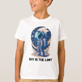Himmel ist das Limit mit mit Astronaut T-Shirt (Vorderseite)