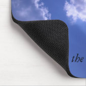 Himmel ist die Grenze. Ziel hoch! Mousepad (Ecke)