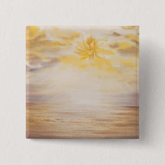Himmel Lotus Button (Vorderseite)