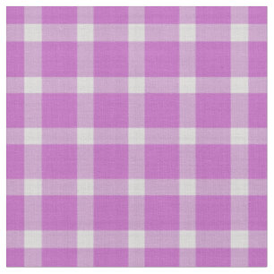 Himmel-Magenta und weiß kariert Stoff