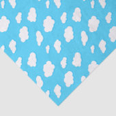 Himmel mit blauen und flauschigen weißen Wolken - Seidenpapier (Ausschnitt)