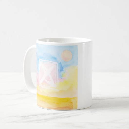 Himmel mit hellen Bereichen und Formen Kaffeetasse (Vorderseite Links)