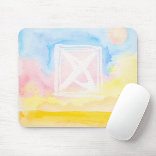 Himmel mit hellen Bereichen und Formen Mousepad (Mit Mouse)
