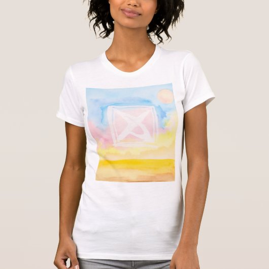 Himmel mit hellen Bereichen und Formen T-Shirt (Vorderseite)