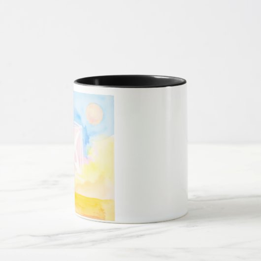 Himmel mit hellen Bereichen und Formen Tasse (Zentrum)