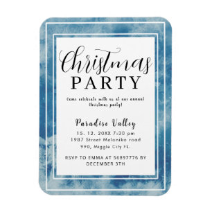 Himmel Modern Staubblau Schneeglanz Magnet