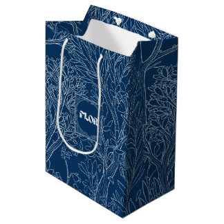 Himmel Nachtdesign-Blumen-Geschenktasche Mittlere Geschenktüte