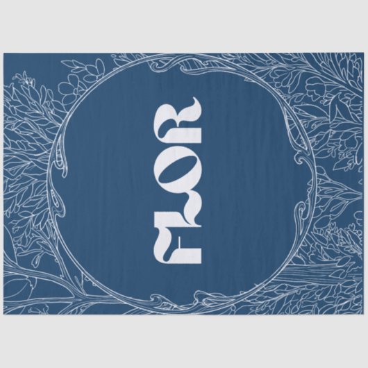 Himmel Nachts Florist Tissue Paper Seidenpapier (Vorderseite)