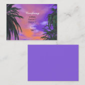 Himmel-Palmen Visitenkarte (Vorne/Hinten)