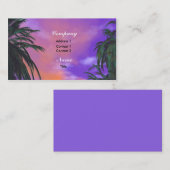 Himmel-Palmen Visitenkarte (Vorne/Hinten)