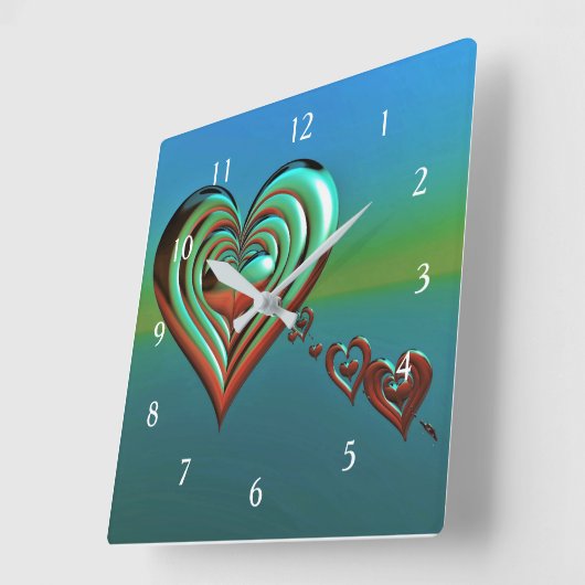 Himmel Quadratische Wanduhr (Winkel)