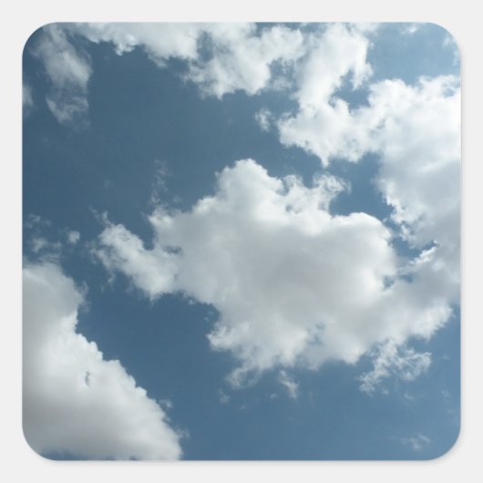 Himmel Quadratischer Aufkleber (Vorderseite)