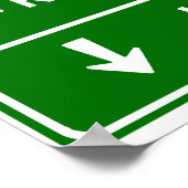 Himmel, reale Welt oder Hölle Poster (Ecke)