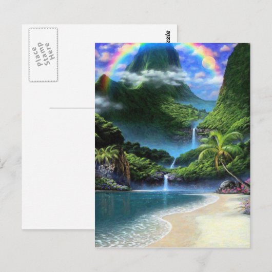 Himmel Regenbogen 2 Postkarte (Vorne/Hinten)