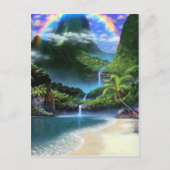 Himmel Regenbogen 2 Postkarte (Vorderseite)