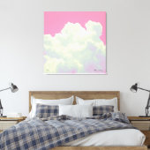 Himmel - Rosa Wolken - Stretchierte Leinwand Print (Insitu (Schlafzimmer))