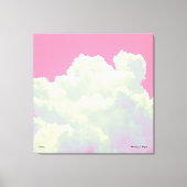 Himmel - Rosa Wolken - Stretchierte Leinwand Print (Vorderseite)