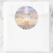 Himmel Runder Aufkleber (Tasche)