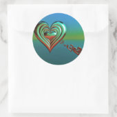 Himmel Runder Aufkleber (Tasche)