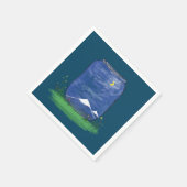 Himmel Serviette (Ecke)