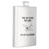 Himmel-Spielplatz-Flugzeug Flachmann (Rechts)