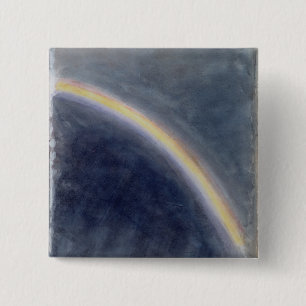 Himmel-Studie mit Regenbogen, 1827 (w/c auf Button