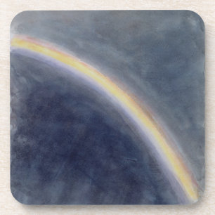 Himmel-Studie mit Regenbogen, 1827 (w/c auf Getränkeuntersetzer