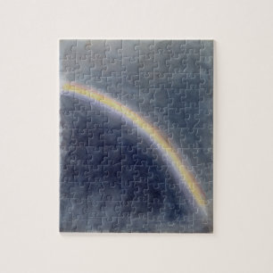 Himmel-Studie mit Regenbogen, 1827 (w/c auf Puzzle
