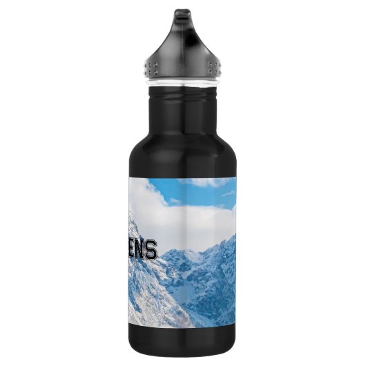 Himmel Text Name Sky Blue Image Water Flasche Edelstahlflasche (Rechts)