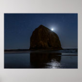 Himmel über dem Haystack Rock | Cannon Beach, Oreg Poster (Vorne)
