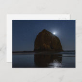 Himmel über dem Haystack Rock | Cannon Beach, Oreg Postkarte (Vorne/Hinten)