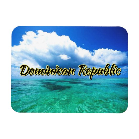 Himmel über der Dominikanischen Republik Magnet (Horizontal)